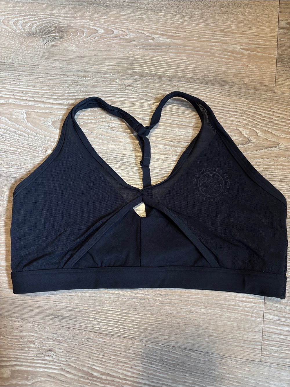 Gymshark Black Strappy Racerback Sports Bra